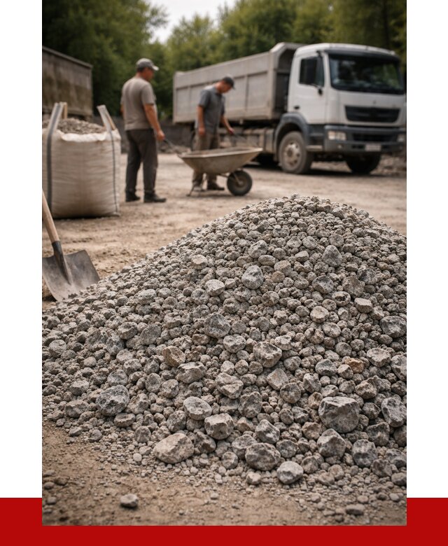 Гранитный щебень фракция 20-40 в Междуреченске от 3234 руб. ПРОНЕРУДМжд