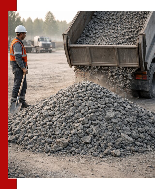 Гранитный щебень фракции 100–201 для строительства в Междуреченске