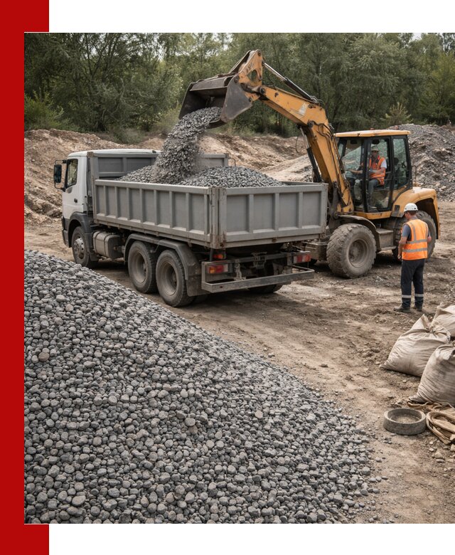 Доставка гравийного щебня в Междуреченске оптом и в розницу