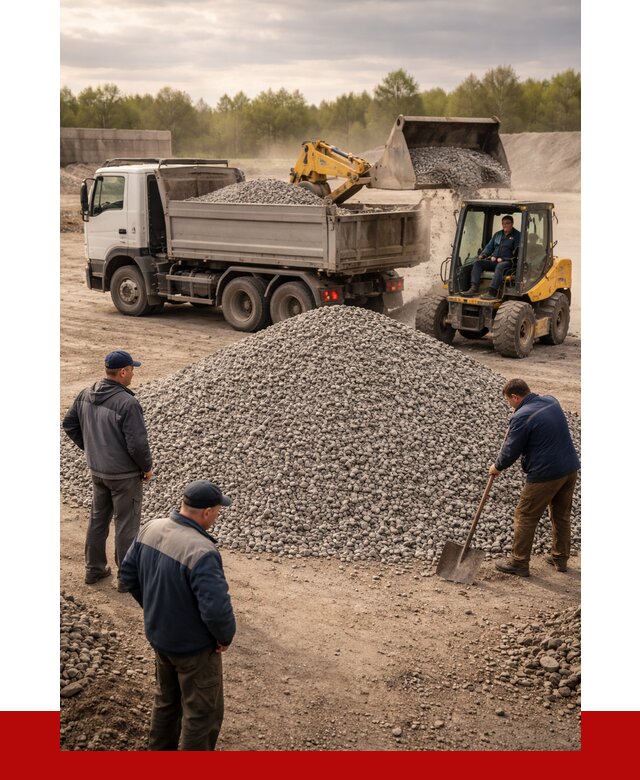 Гравийный щебень фракция 5-20 в Междуреченске от 2425 р. ПРОНЕРУДМжд