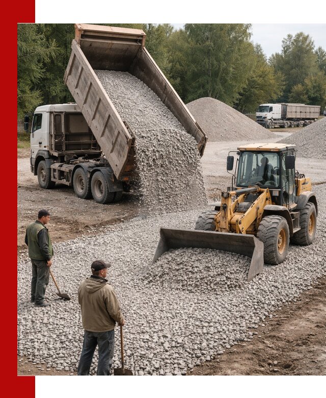 Купить гравийный щебень фракция 20-40 в Междуреченске с доставкой