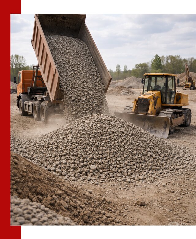 Доставка гравийного щебня фракции 40-70 в Междуреченске