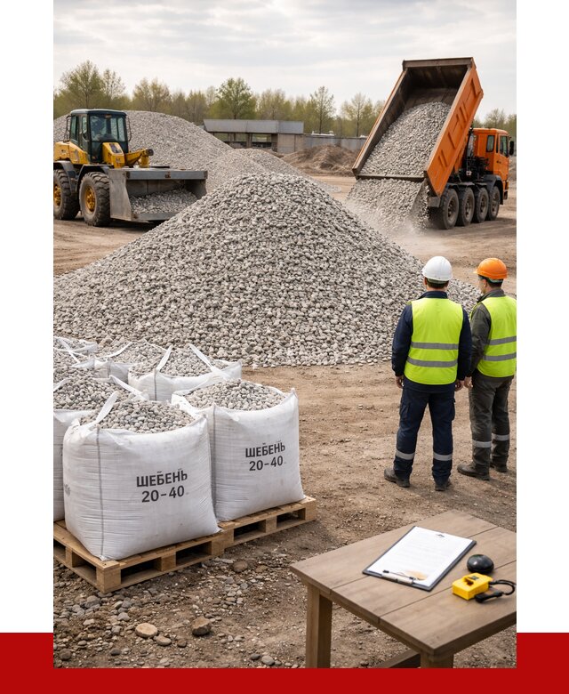 Известняковый щебень 20-40 в Междуреченске от 2122 р. ПРОНЕРУДМжд