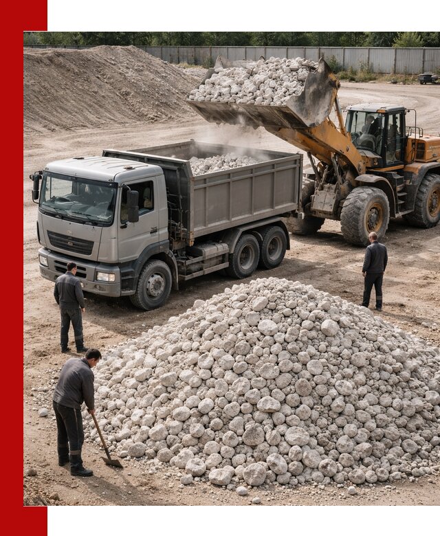 Известняковый щебень фракция 70–150 с доставкой в Междуреченске