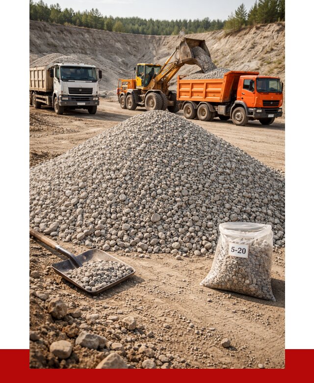 Доломитовый щебень фр. 5-20 в Междуреченске от 4244 р. | ПРОНЕРУДМжд