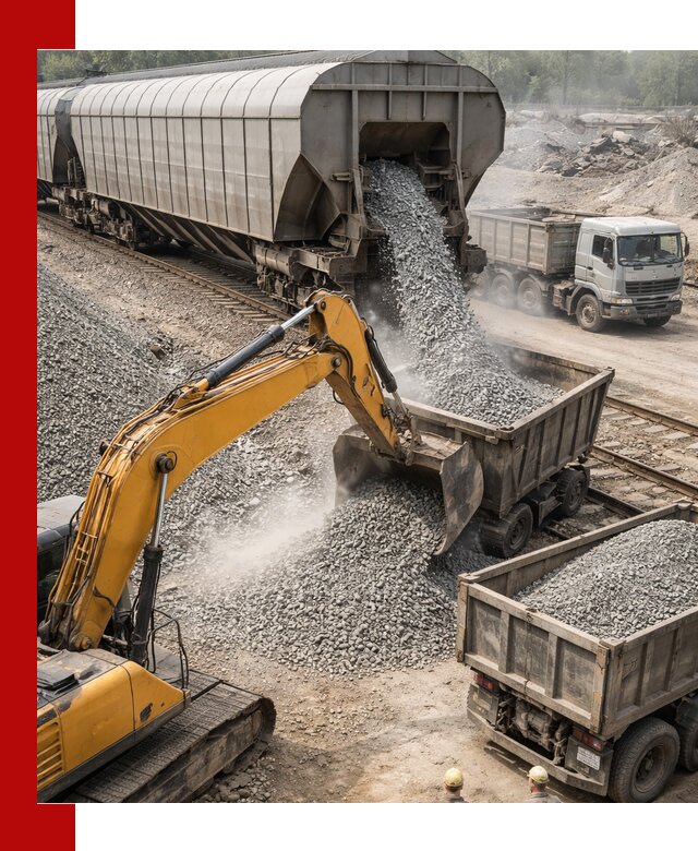 Доставка железнодорожного щебня в Междуреченске крупными партиями быстрого отгруза