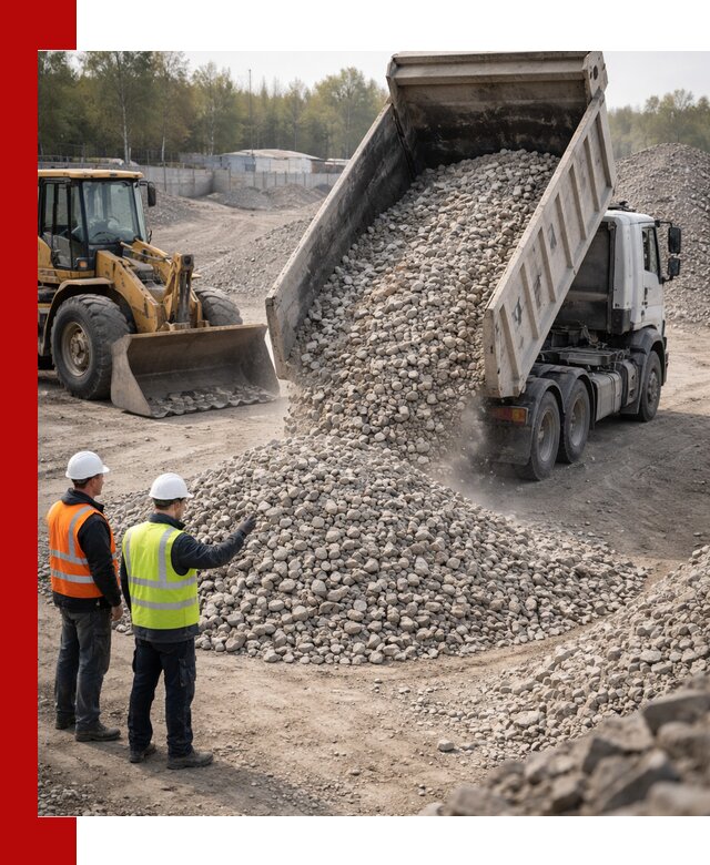 Вторичный щебень фракция 40–70 доставка в Междуреченске