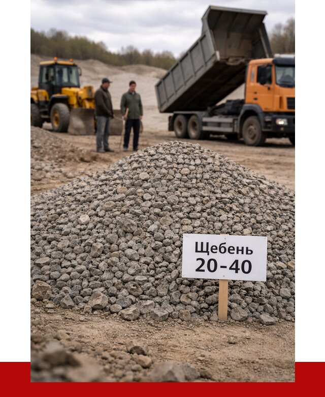 Бетонный щебень фракция 20-40 в Междуреченске от 2476 р. | ПРОНЕРУДМжд