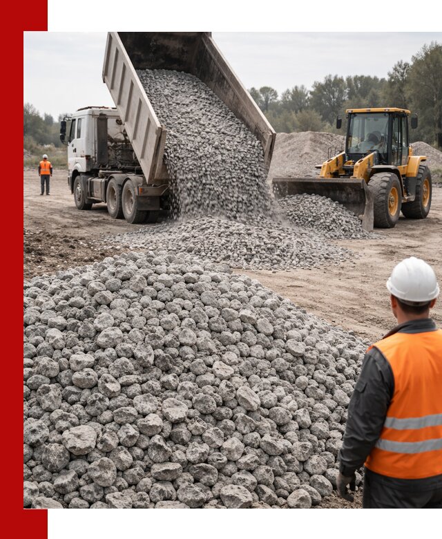 Доставка бетонного щебня фракции 20-40 в Междуреченске