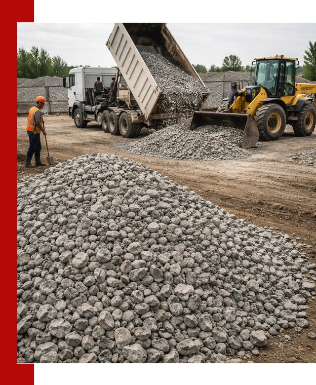 Доставка бетонного щебня фракции 40-70 в Междуреченске