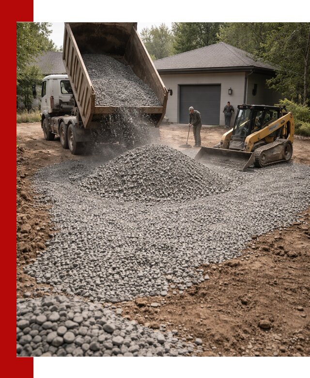Щебень для парковки в Междуреченске: доставка и укладка качественного материала