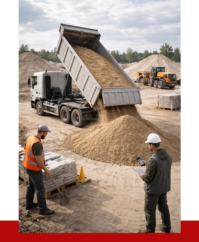 Карьерный песок с доставкой в Междуреченске от 3638 р. ПРОНЕРУДМжд