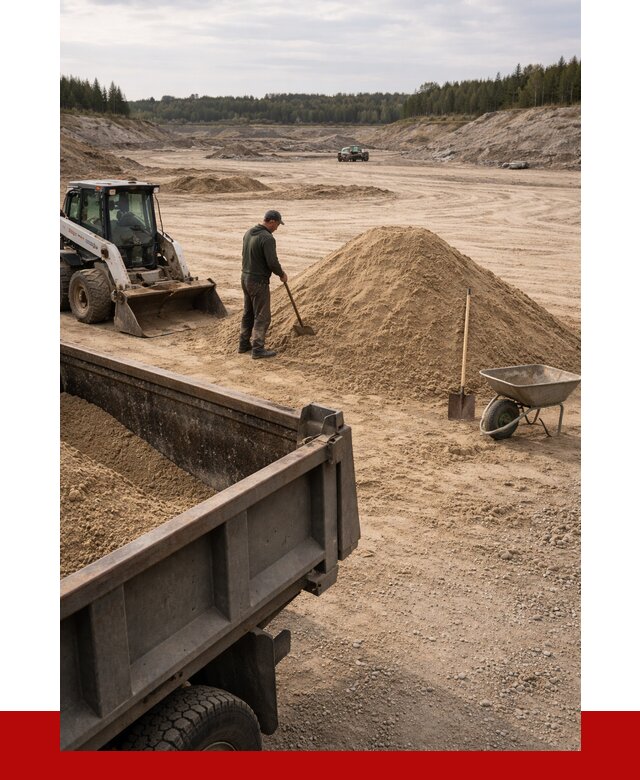 Карьерный песок среднезернистый в Междуреченске, от 2223 р. ПРОНЕРУДМжд