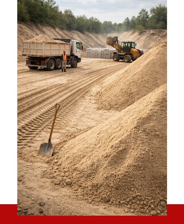 Карьерный песок мелкозернистый в Междуреченске от 9095 р. | ПРОНЕРУДМжд