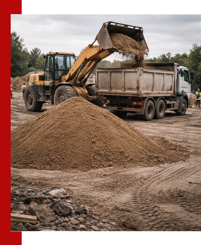 Доставка речного песка навалом в Междуреченске быстро и выгодно