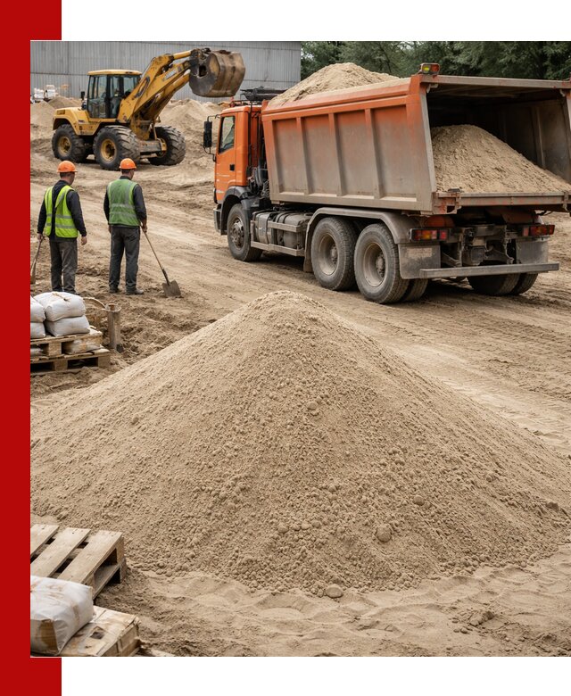 Доставка и продажа мытого речного песка в Междуреченске
