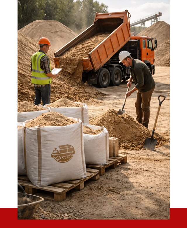 Строительный песок в Междуреченске от 2223 р. с доставкой, ПРОНЕРУДМжд