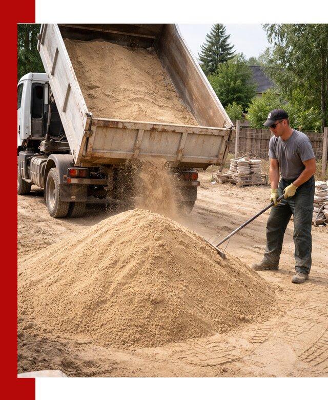 Доставка сухого песка самосвалами в Междуреченске