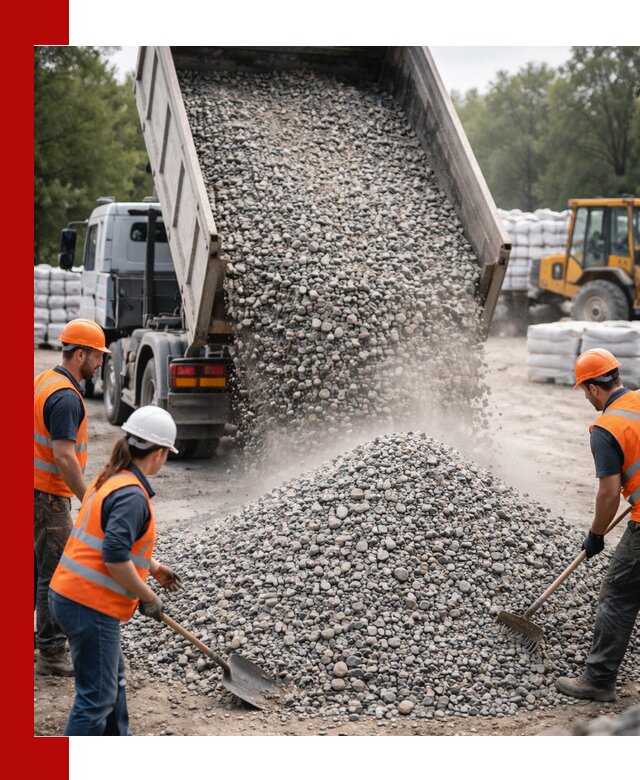 Доставка гравия и камня в Междуреченске оптом и в розницу