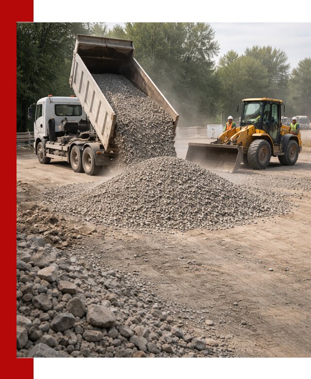 Гравий фракция 5–20 доставка в Междуреченске оптом и в розницу