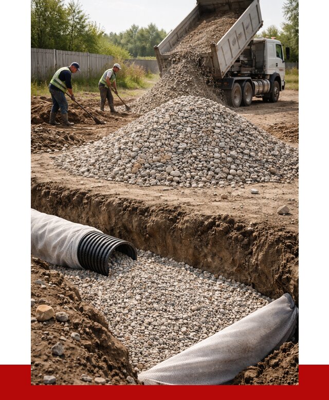 Гравий для дренажа в Междуреченске от 2223 р., доставка ПРОНЕРУДМжд