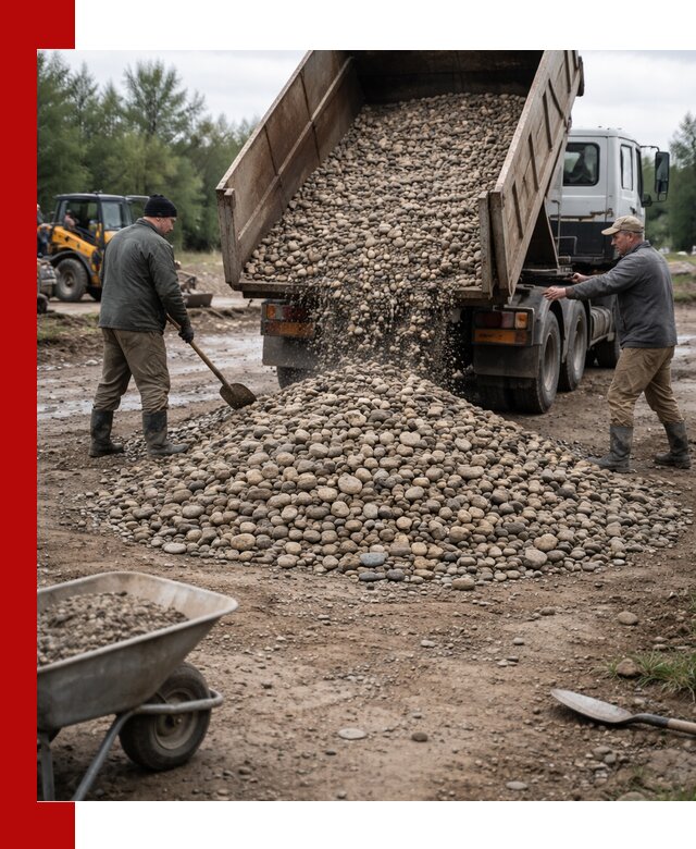 Доставка гальки речной оптом и в розницу в Междуреченске