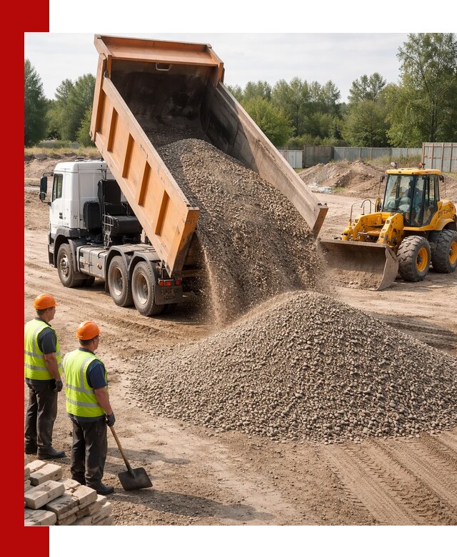 Доставка щебёночно-песчаной смеси ЩПС С7 в Междуреченске