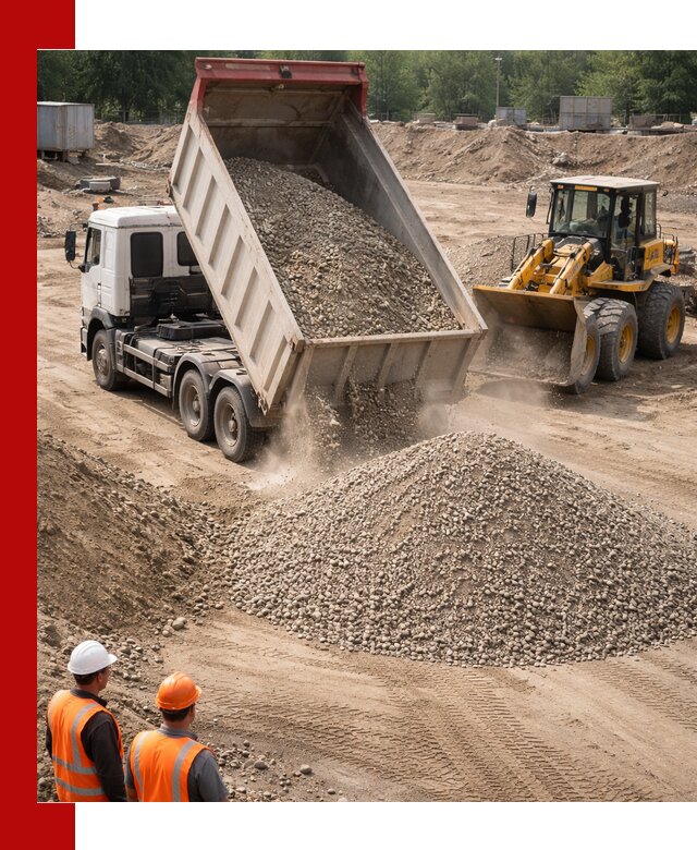 Щебень с песком (ЩГПС С2) с доставкой в Междуреченске