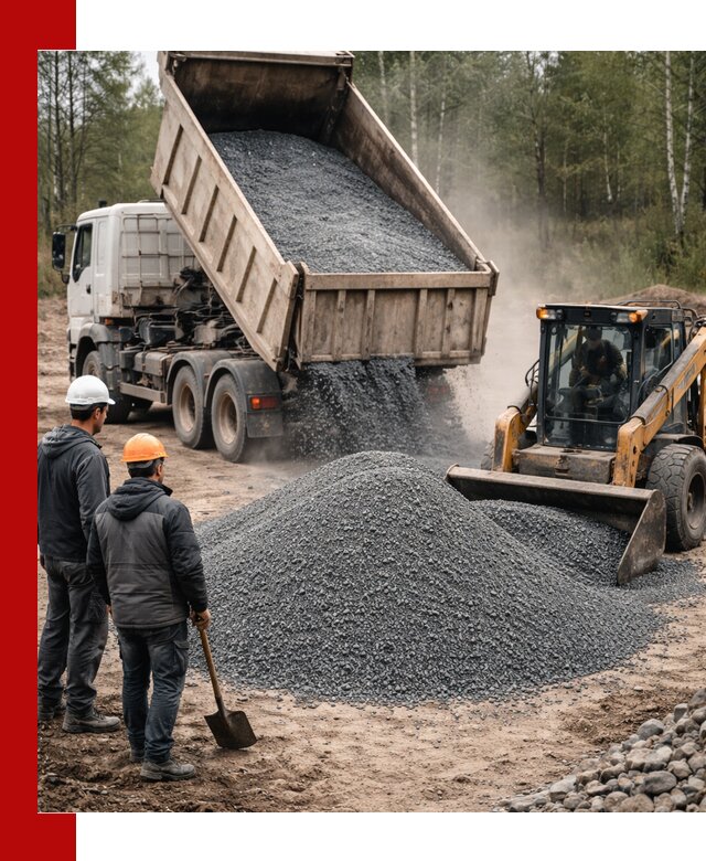 Гранитный отсев 0-5 с доставкой и разгрузкой в Междуреченске