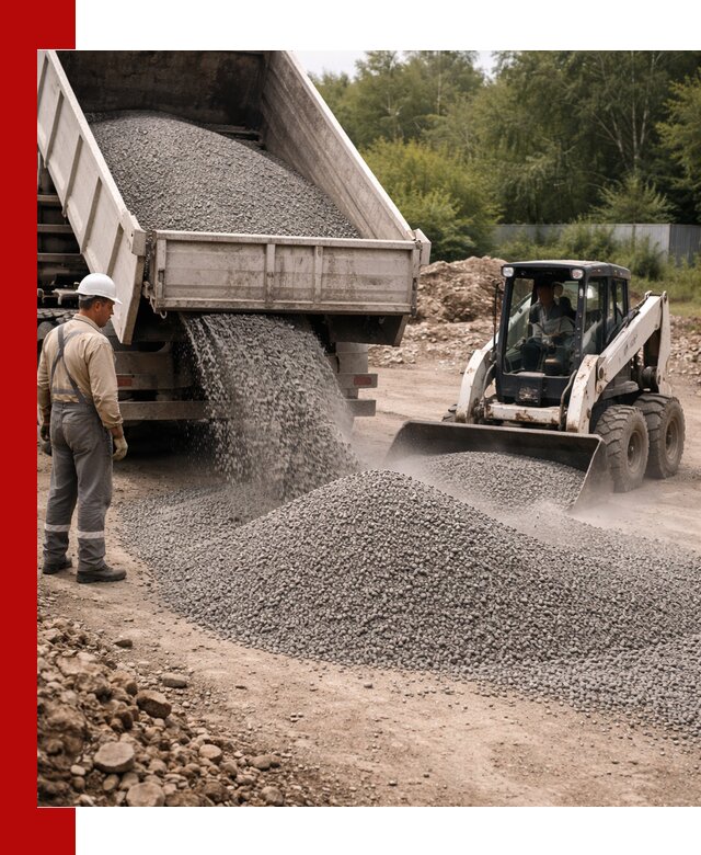 Доставка гравийного отсева 0-5 в Междуреченске оптом и в розницу