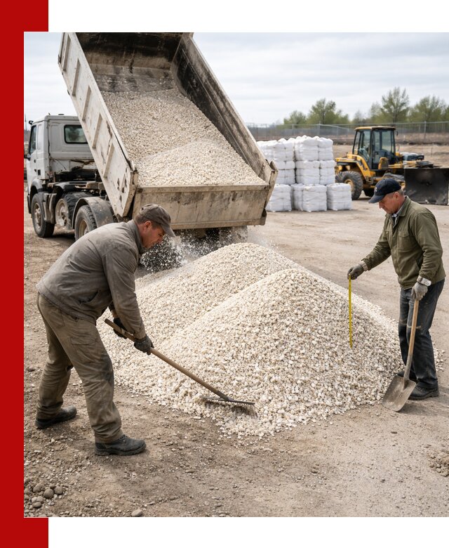 Мраморная крошка с доставкой и разгрузкой в Междуреченске