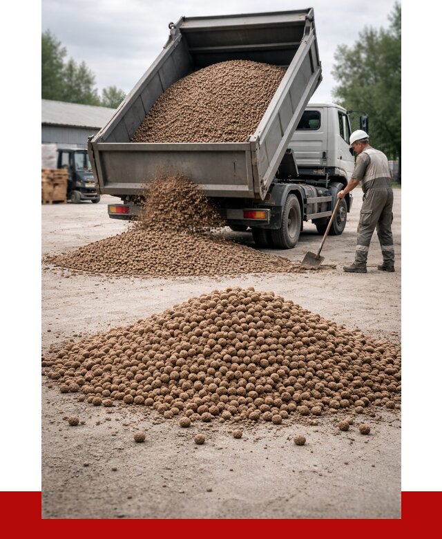 Керамзит с доставкой в Междуреченске от 4244 р. за м3 | ПРОНЕРУДМжд