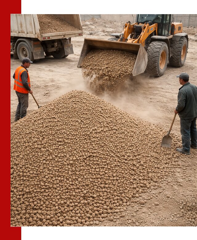 Керамзит фракция 10-20 с доставкой в Междуреченске