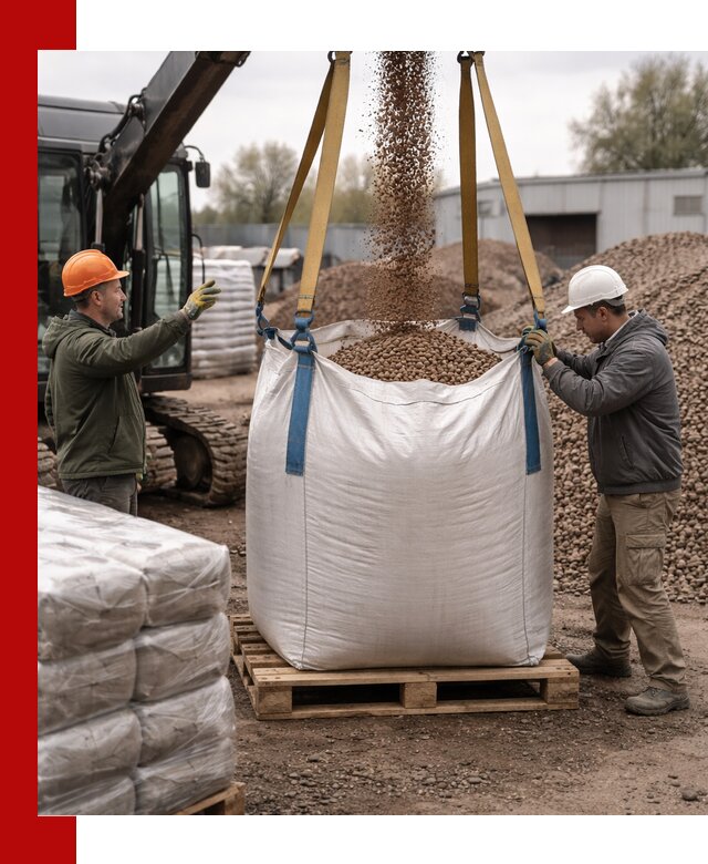 Керамзит в биг-бегах с доставкой в Междуреченске