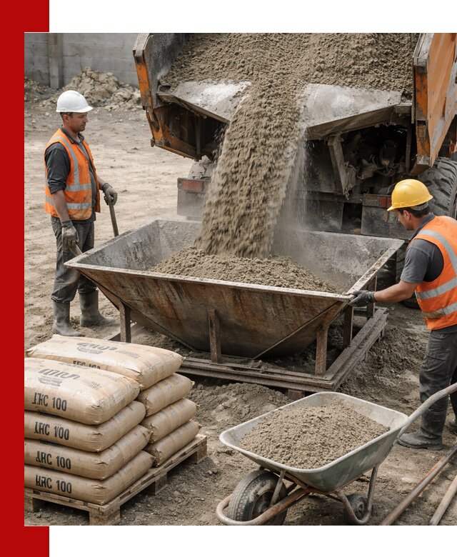 Доставка цементно-песчаной смеси М100 в Междуреченске