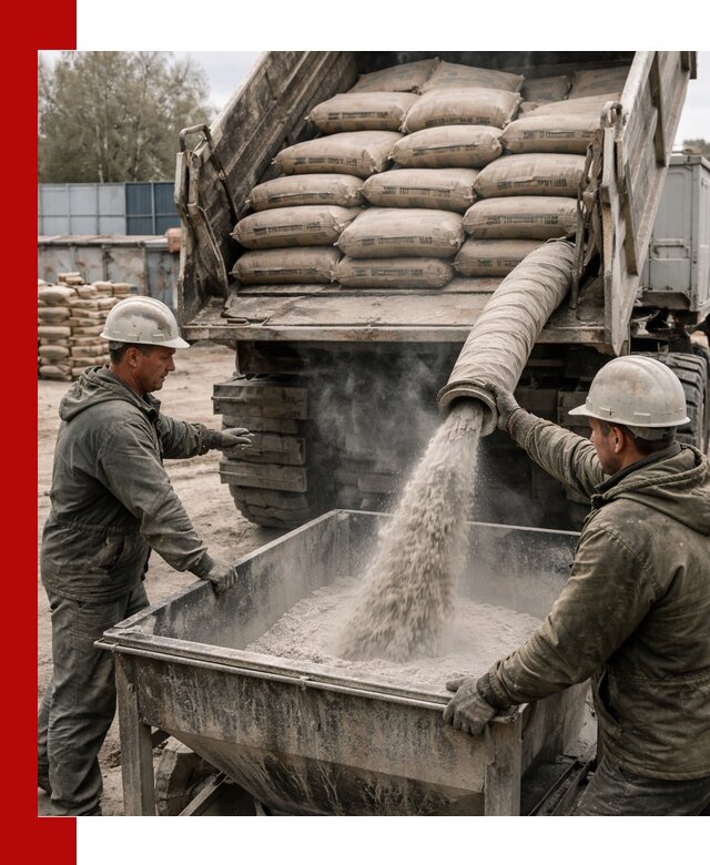 Доставка цемента М400 в Междуреченске оптом и в розницу