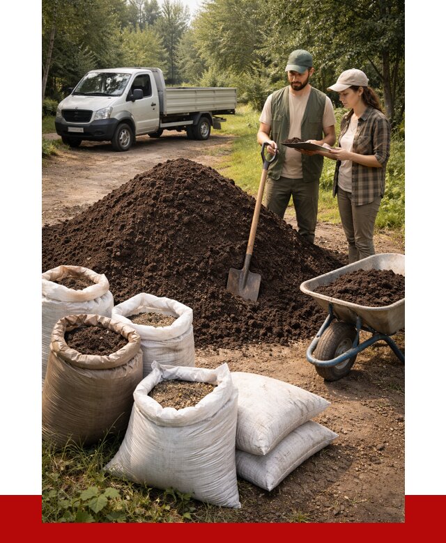 Купить грунт с доставкой в Междуреченске от 4547 р. за м3 | ПРОНЕРУДМжд