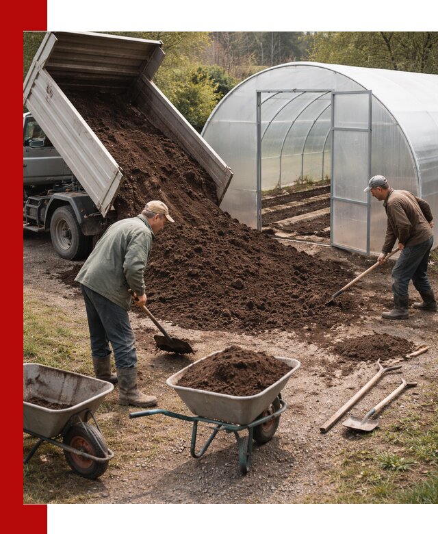 Грунт для теплицы с доставкой в Междуреченске — плодородный субстрат под растения