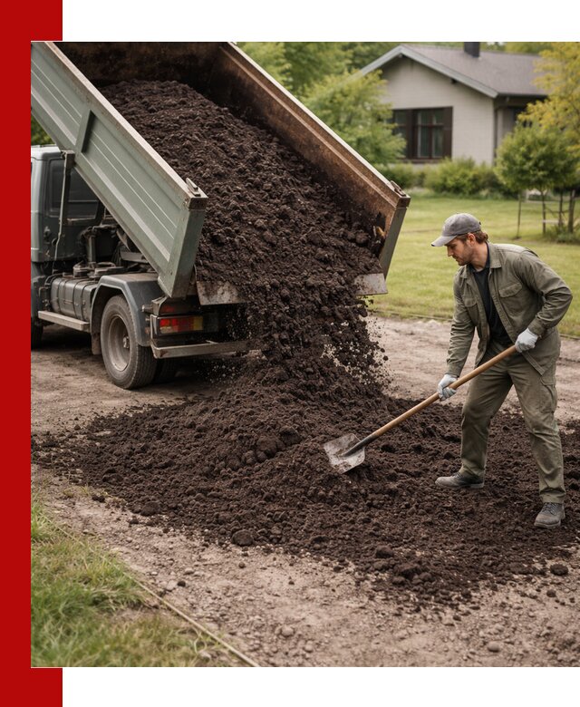 Чернозем для газона с доставкой в Междуреченске быстро и качественно