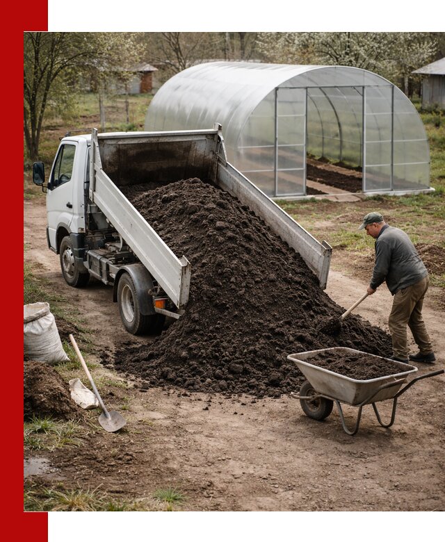 Чернозем для теплицы с доставкой в Междуреченске