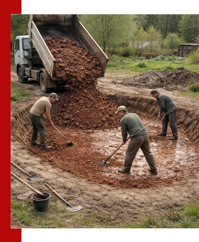 Купить качественную глину для пруда в Междуреченске