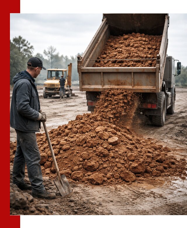 Глина для засыпки в Междуреченске с доставкой самосвалами