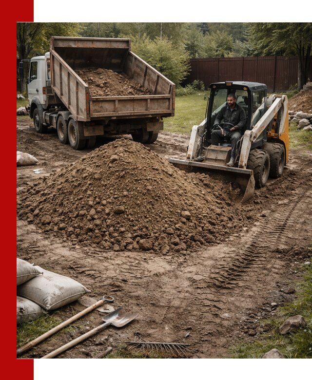 Суглинок для планировки участков в Междуреченске с доставкой и выгрузкой