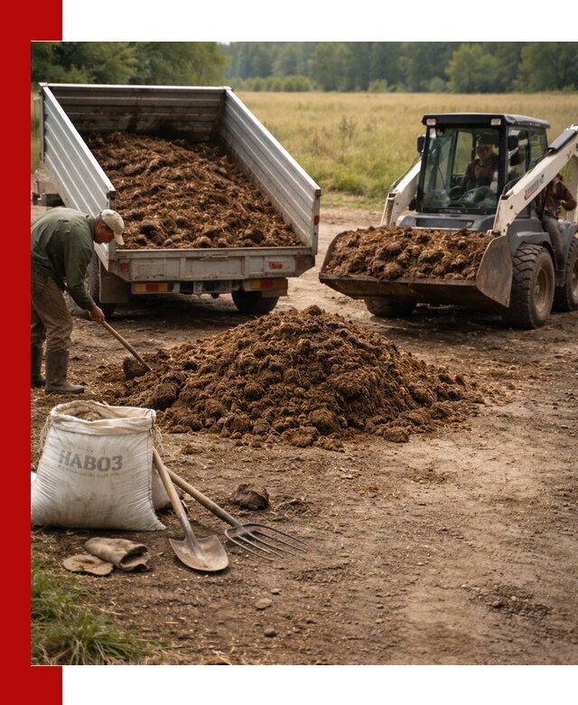 Доставка конского навоза в Междуреченске с разгрузкой и доставкой на объект