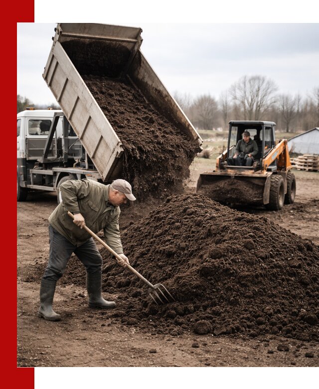 Доставка и продажа перегноя в Междуреченске быстро и дешево