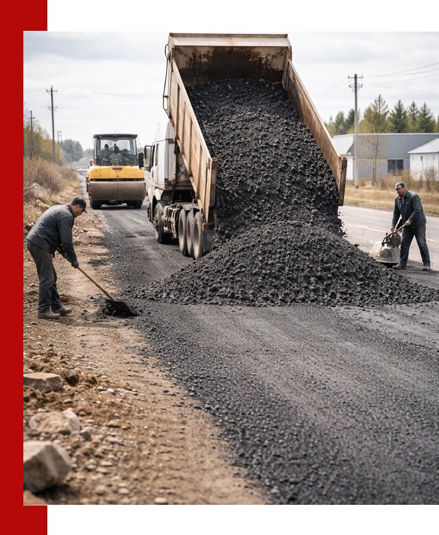 Асфальтовая крошка для дорог в Междуреченске — поставка и доставка