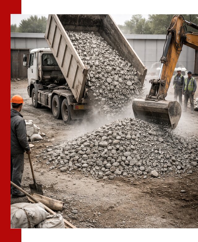 Доставка дробленого бетона в Междуреченске оптом и в розницу