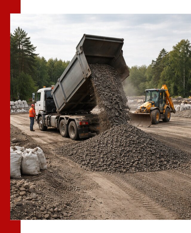 Доставка дробленого асфальта в Междуреченске для дорожных работ