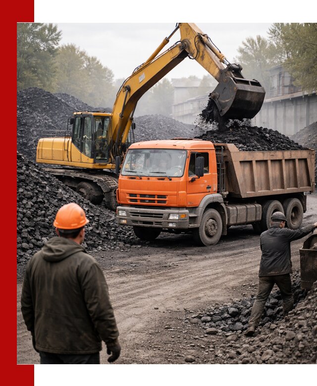 Доставка угля автотранспортом в Междуреченске быстро и выгодно