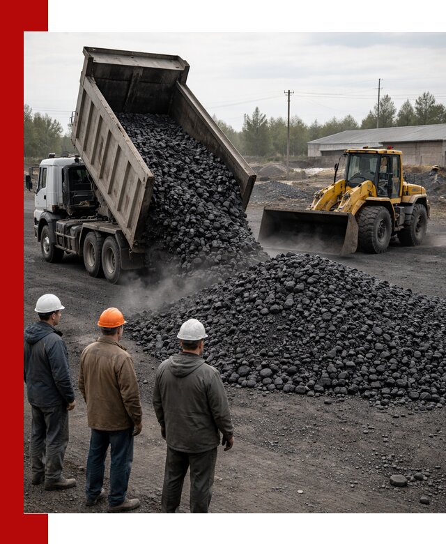 Доставка угля антрацита в Междуреченске с самосвалами и погрузкой